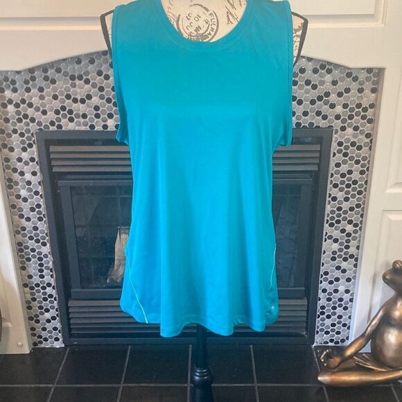 Champion teal workout tank, size XL, good used condition - Picture 1 of 10